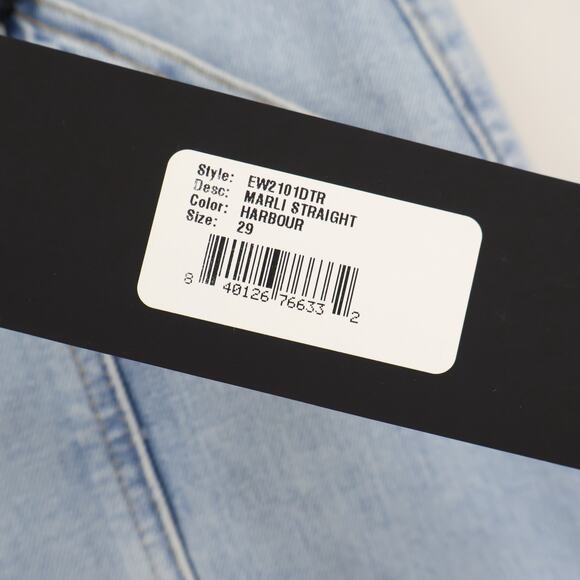 NWT Edwin Marli High-Rise Straight Leg Denim Jean In Harbour Light Blue Size 29 - Picture 6 of 6